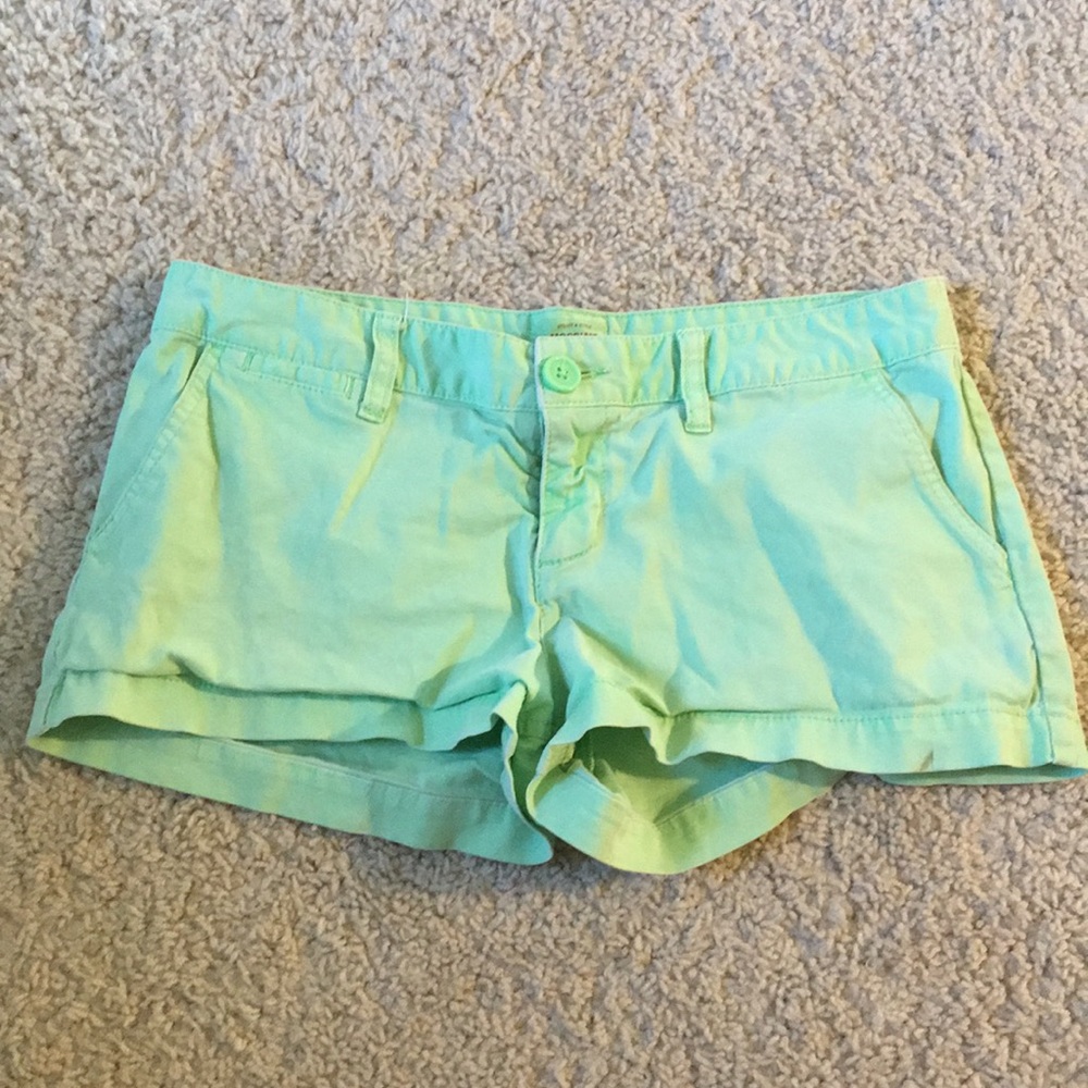 Green shorts